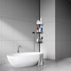 thumbnail image 2 of Organizador de ducha telescópico, Ducha sin Taladro Estantería Baño Acero Inoxidable con 3 Cestas, para Bañera y Baño Altura Ajustable 105 - 300CM esquí esquí Gafas de esquí, 2 of 5
