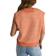 thumbnail image 4 of V Neck Cap Sleeve Tops Sleeveless Women Spring Sweater Vest, 4 of 5