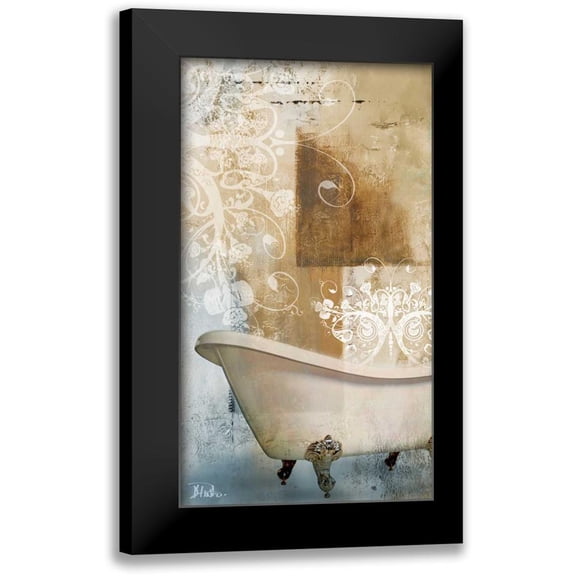 Pinto, Patricia 10x14 Black Modern Framed Museum Art Print Titled - Bathroom and Ornaments I
