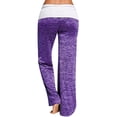thumbnail image 4 of Pantalones de yoga Pantalones deportivos de pierna ancha para mujer Pantalones de exterior de secado rápido, Morado, S sidaley AP001584-16, 4 of 7