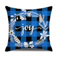 thumbnail image 3 of 4 Pieces Christmas Pillowcase,45x45cm Square Christmas Linen Pillowcase,christmas Pillowcase For Sofa,christmas Cushion Coverchristmas Peach Skin Prin, 3 of 5