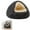 Black, variant on Cozy Cat Bed - Cozy Cocoon Pet Bed,Round Plush Fluffy Hooded Cave,Indoor/Outdoor,Waterproof & Washable,Calming Anti-Anxiety Design - 19.6 Inch,Pink