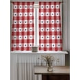 thumbnail image 4 of 4th of July Curtains 45 Inch Length,Sheer Curtains for Bedroom Living Room Window Independence Day Red White Plaid Blue Star Rod Pocket Drapes Kitchen Curtains Small Half Window 42"x45" 2 Panels, 4 of 6