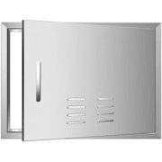 Outdoor Kitchen Doors with Vents - 23W x 17H Inch - 304 Stainless Steel BBQ Access Door with Detachable Handles for Outdoor Grill Cabinet,BBQ Island