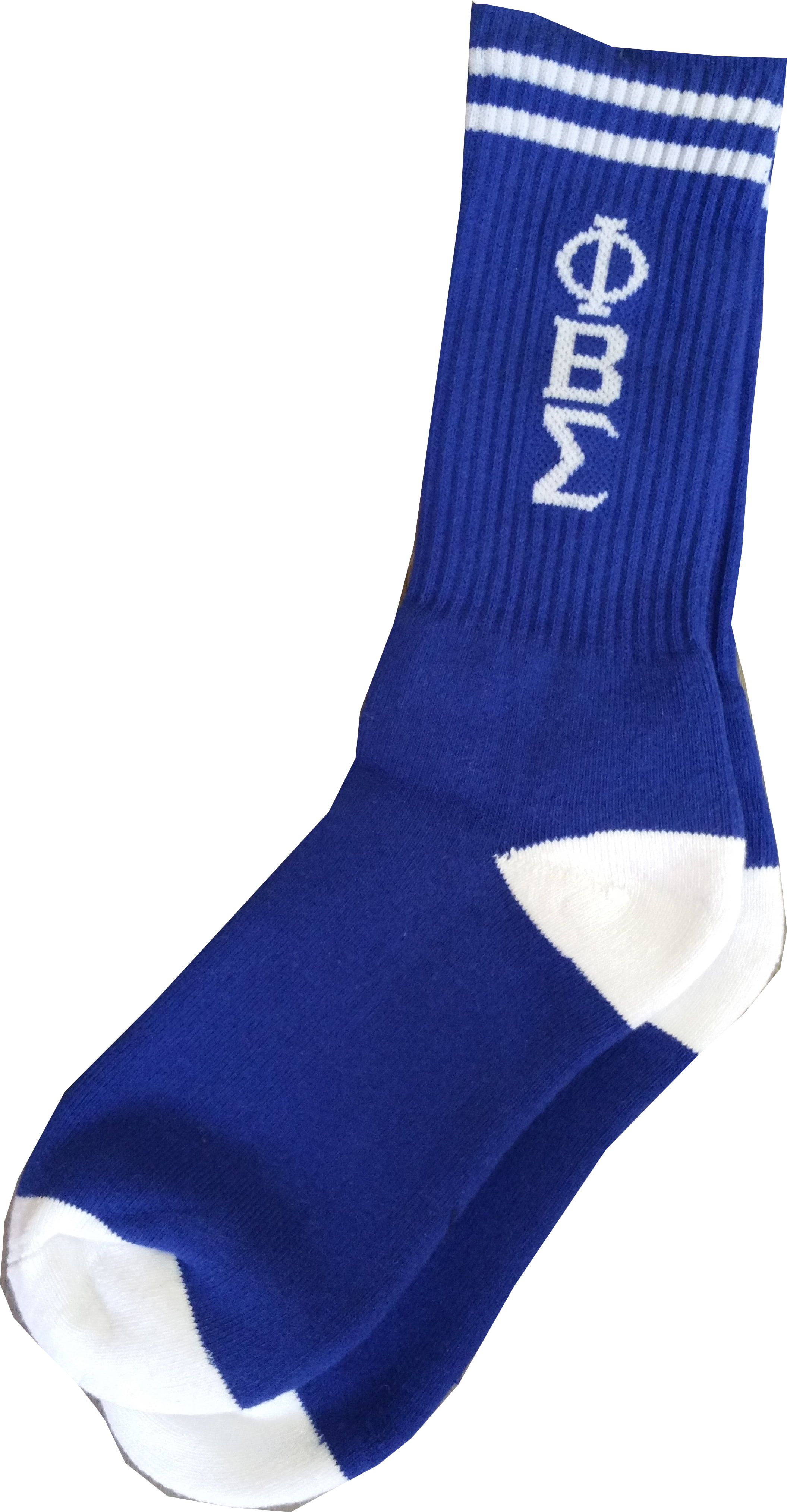Phi Beta Sigma Fraternity Mens New Athletic Socks Blue