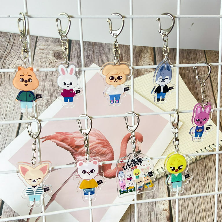 Kpop Merchandise Stray Kids Keychain Pendant Keychain Accessories Key Ring  Bag Ornaments 