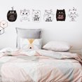 thumbnail image 5 of CAROOTU Cute Cat Wall Sticker Romantic Bedroom Home Wall Mural Customize Wallpaper, 5 of 5