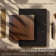 thumbnail image 4 of OMCPET 48" Rolling Kitchen Island with Power Outlet Drop Leaf 2 Drawers 3 Doors Trash Can Cabinet Spice Rack Towel Rack, Walnut, 4 of 10