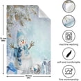 thumbnail image 4 of Coolnut Christmas Snowman Kitchen Dish Towels Set of 4, Winter Landscape Dishcloths Absorbent Lint-Free Towels Dish Drying Towel for Cooking Baking Home Clean Housewarming Gift, 4 of 5