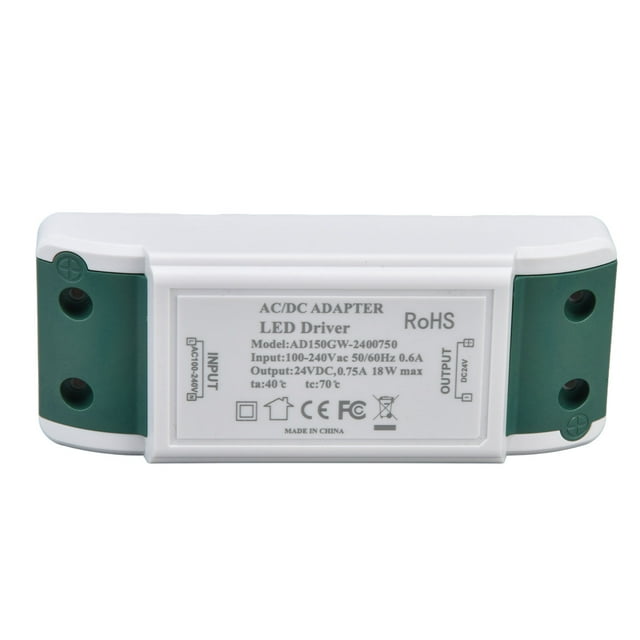 LED Driver, Quiet AC100-240V Stable Performance LED Power Supply Driver Flicker Free for Kitchens