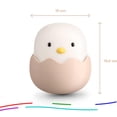 thumbnail image 4 of Kids Night Light - Baby Chick Chicken Night Light - USB Rechargeable LED Silicon, 4 of 5