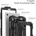 thumbnail image 4 of KOMI for Lenovo Tab M8 Case 4th Gen 2023 (TB-300FU) Case, with Screen Protector, Hand Strap, Shoulder Strap, Rotating Stand for Lenovo M8 8.0 Inch 2023 Release Black, 4 of 5