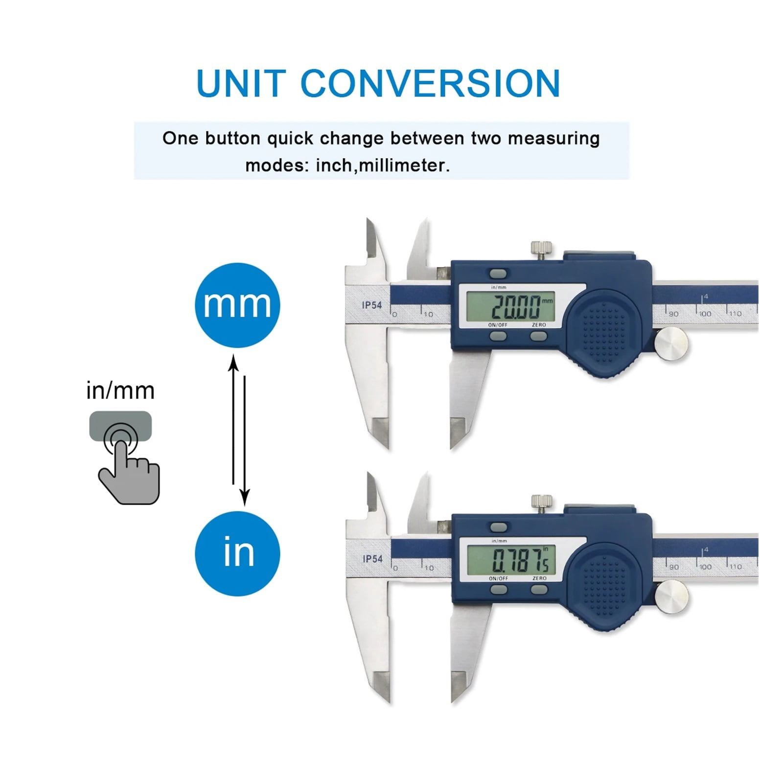 Hardened Stainless Steel Digital Caliper Electronic Vernier Caliper Micrometer Measuring Tools ,Easy to Use