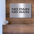 thumbnail image 5 of Luxe Metal Art 'No Pain, No Gain' by Susan Ball, Metal Wall Art, 16"x12", 5 of 9