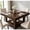 Brown, variant on TacleeKii Square Dining Room Table for 4-6 People, 350 lbs Kitchen Table with 2-Tier Storage, Waterproof Tabletop, Natural