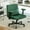 Green + Altay Velvet + Memory Foam, variant on Velvet Criss Cross Armrest Office Chair with Wheels - Modern for Home Office, Meditation & Creative Work