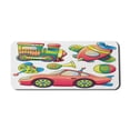 thumbnail image 1 of Cartoon Computer Mouse Pad, Funny Transportation Toys with Train Car Airplane Horn Balls Auto Tire, Rectangle Non-Slip Rubber Mousepad X-Large, 35" x 15" Gaming Size, Multicolor, by Ambesonne, 1 of 2