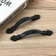 thumbnail image 5 of Spencer 10 Pack Door Pulls Cabinet Handles 4.5 inch Drawer Pulls Black Metal Cabinet Pull, 2.5 inch Hole Center Cupboard Hardware for Kitchen Bathroom Bedroom, 5 of 8