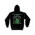 thumbnail image 2 of Policeman's Brotherhood Irish Law Enforcement 8oz 50/50 Black Hooded Sweat Shirt Large, 2 of 2