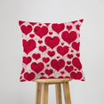 thumbnail image 2 of Throw Pillow Cover Love Heart Home Decor Pillowcase for Sofa 18x18 Inches, 2 of 6
