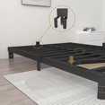 thumbnail image 4 of Base de Cama Full - Estructura metálica con Juntas de Acero, Soporte para colchón sin Box Spring, Patas Redondeadas y Barras Antideslizantes. Fácil Armado en Color Negro., 4 of 4