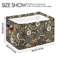 thumbnail image 4 of Yayeee Canvas Storage Basket with Handles for Shelves Fabric Bins Closet Organizer, Floral Wilderness Pattern, 4 of 8