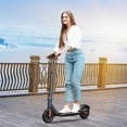 thumbnail image 5 of SANOPY 350W Electric Scooter for Adults & Teens, 20Miles Travel Range, 20 Mph Top Speed, 9" Solid Tire, Double Braking Systems for Adults, With light belt, White, 5 of 7
