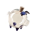 thumbnail image 3 of Lipstore Tirelire Transparente Art Pot d'Économies pour Table Armoire Salon Bleu, 3 of 8