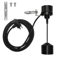 FLUENTPOWER Sump Pump Vertical Mechanical Float Switch, Universal Float Switch Replacement with 120V Plug for Sump and Sewage Pump, Smaller Basins, Pumps & Plumbing Equipment, with 10' Cord, Black