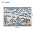 thumbnail image 4 of Yayeee Bath Rug for Bathroom Floor Non Slip Rectangle Fluffy Soft Absorbent Mat, 16"x24", Blue Snowy Mountain, 4 of 7