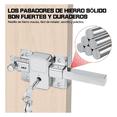 thumbnail image 4 of "Cerradura De Barra Chapas Para Puertas Seguridad, Derecha Cromado Lab.G, Plateado ", 4 of 5