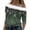 Green, variant on IROINNID Blouse for Women One-Shoulder Sexy Christmas Printed Plush Long Sleeve Pullover Casual Tops On Sale,Green