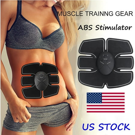 Muscle Training Gear, Abdominal Muscle Trainer Smart Body Building Fitness Home Office Exercise for Women (Best Muscle Building Exercises)