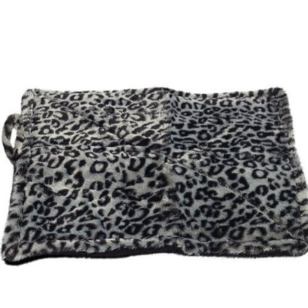Black Cat Beds Tucker Murphy Pet Brownfield Thermal Cat Self Warming Bed Gray White Black Leopard Print ()