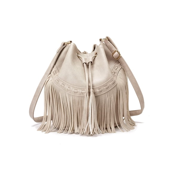 Bolso tipo bombonera Gladdon Leather White para mujer