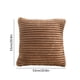 thumbnail image 3 of Funda de almohada de franela con cordón | Funda de cojín cuadrada de 53 x 53 cm | Tejido suave y transpirable | Lavable a máquina | Verde, rosa, café, gris y caqui, 3 of 6