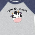thumbnail image 4 of Inktastic Cow You Doin'? Cute Cow Boys or Girls Baby Bodysuit, 4 of 5
