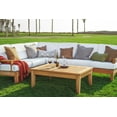 thumbnail image 4 of WholesaleTeak Outdoor Patio Grade-A Teak Wood Atnas 5 Piece Teak Sectional Sofa Set - 2 Sofas(Left & Right), 1 Lounge Armless Chair, 1 Corner Piece & 1 Coffee Table - Furniture only #WMSSSAT, 4 of 8