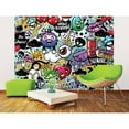 thumbnail image 3 of ohpopsi Graffiti No Paste Included Non Woven Wall Mural, 94-in by 118-in, 3 of 3