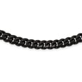 thumbnail image 2 of Chisel Stainless Steel Brushed Black IP-plated 10.2mm Curb Necklace - 24" Chain, 2 of 5