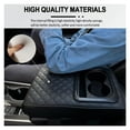 thumbnail image 6 of GUANGHUI Auto Center Console Armrest Pillow, Leather Car Armrest Cushion with Cup Holder, Phone Holder, Universal Car Armrest Box Cover Protector Car Interior Accessories for Most Vehicles (BLACK), 6 of 7