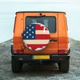 thumbnail image 6 of Naloa American Flag Map PVC Leather Spare Tire Wheel Cover Spare Tire Cover, for Car Truck SUV Camper Trailer Universal Fit(14-17in)-15 inch, 6 of 6