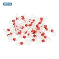 thumbnail image 3 of Uxcell Eyeglass Chain Connector Adjustable Anti Slip Rubber Strap Holder Chain End Loop White Red 50 Pack, 3 of 5