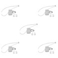 thumbnail image 3 of jesticaly Silicone Wireless for True Wireless Earphone Cover Box Charging Case clear 5Set, 3 of 6