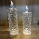 thumbnail image 3 of Velas Led de cristal de imitación, luz nocturna sin llama, luz de vela de proyección con patrón de rosa para el hogar, 3 of 5