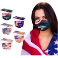 thumbnail image 1 of HUGFEGWE 50Pcs Patriotic Disposable Adults Face Masks,3 Ply Protective Disposable Face Masks with 4th of July Independence Day Designs (Independence Day E) CJB91-40811, 1 of 7