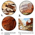 thumbnail image 3 of Designart "Canyon Euphony" Landscapes Floater Framed Wall Art Living Room, 3 of 7