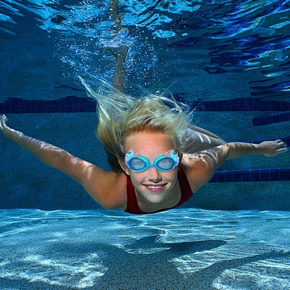 SEWOART 1Pc Blue Swimming Glasses with Anti-Fog Silicone and Pc Material for Stable Water Activities