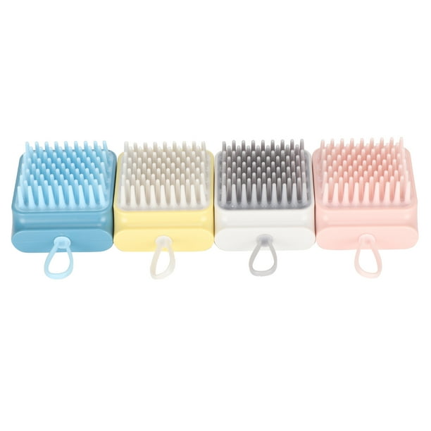 Cepillo de masaje para baño para mascotas, cepillo de baño para mascotas, cepillo de baño cuadrado para mascotas y gatos, cepillo de baño para gatos, durabilidad probada en el tiempo