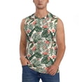 thumbnail image 1 of Fotbe Palm Trees and Tropical Men's Camiseta sin Mangas Estampada para Hombres, Playera Casual para Gimnasio, Entrenamiento, Playa-Small, 1 of 7